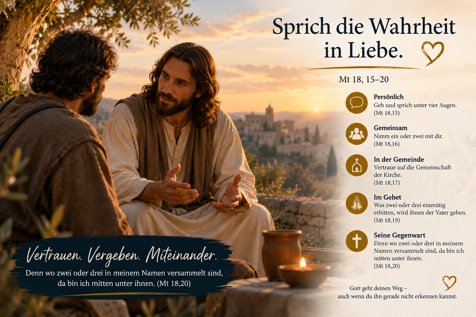 Nicht gewinnen, sondern zurückgewinnen – Mt 18,15–20